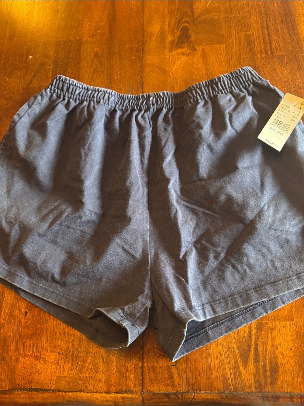 PacSun Navy Elastic-Waist Athletic Shorts
